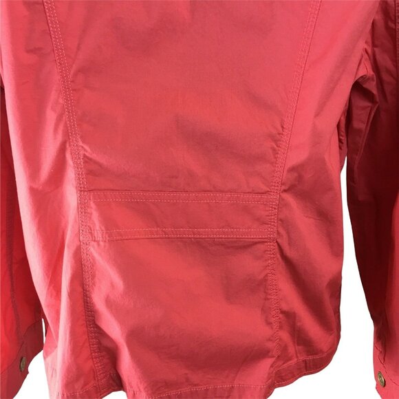 Womens Zip Up Jacket Pink Chicos 2 Lightweight  US Size L u - Picture 4 of 8
